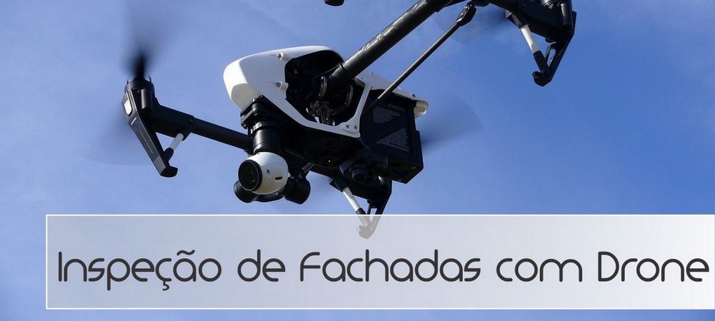 inspeção de fachada com drone